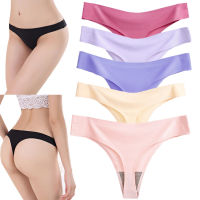 5pcs L-4XL Panties Size Woman Silk Seamless 3XL 4XL Low Waist Ladies Big Plain Color