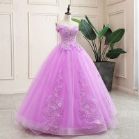 Vestidos Purple Quinceanera Dress 100real Photo Party Dress Classic Ball Gown Robe De Bal Luxury Prom Dress Plus Size