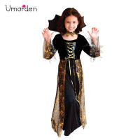 Umorden แฟนซีสาวฮาโลวีน Spider Vampire เครื่องแต่งกายเด็ก Tress คอสเพลย์เด็กคริสต์มาส Purim Party Dress