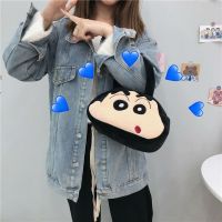 SHENGBO เครยอนชินจังการ์ตูนน่ารักสำหรับผู้หญิง,Tas Kosmetik กระเป๋าสะพายผ้ากระเป๋าสะพายไหล่กระเป๋าเก็บของเกาหลีความจุมากกระเป๋าเครื่องสำอาง