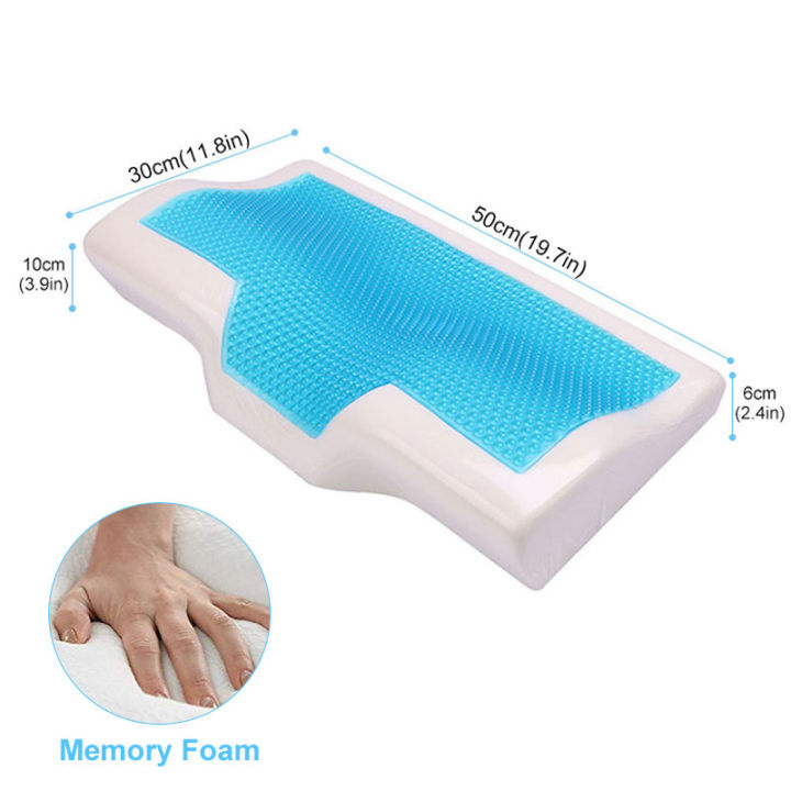 memory-foam-pillow-neck-gel-slow-rebound-cervical-orthopedic-cushion-anti-snore-neck-shoulders-relax-for-deep-sleeping-bedding