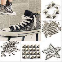 1000Pcs Vintage 10mm Pyramid Metal Spike Square Studs Decorative Rivet For Leather Punk Bag Clothes Craft Silver Color Wholesale