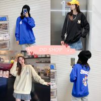 DD SHOPพร้อมส่ง DX-6313/6314/6315 เสื้อสเวตเตอร์คอกลมแขนยาว ลาย DUCK YN เท่ๆ 08