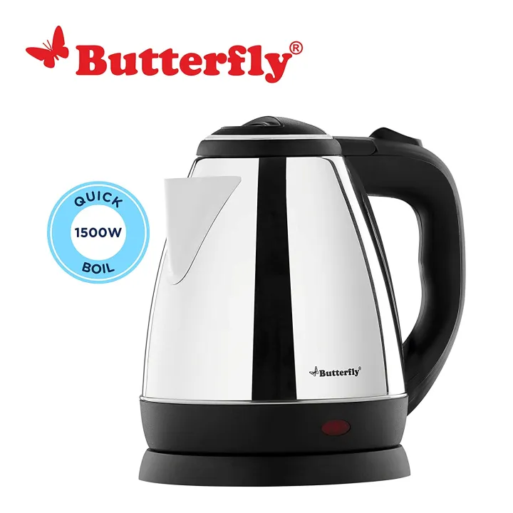Butterfly EKN 1.5Litre Electric Kettle (Silver with Black) Lazada.co.th