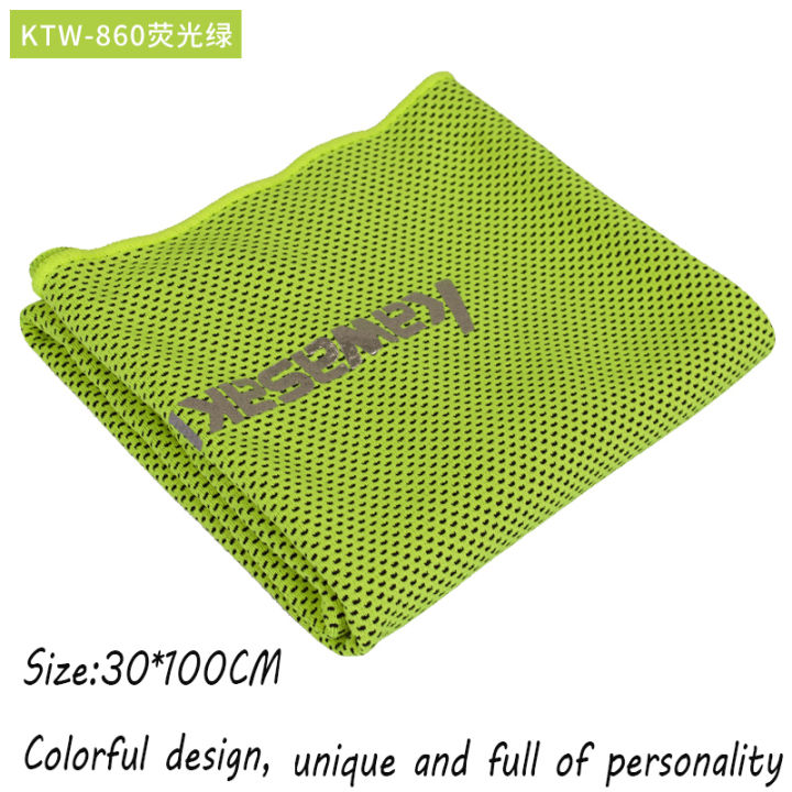 kawasaki-cool-towel-new-ice-cold-durable-running-jogging-chilly-pad-instant-cooling-outdoor-sport-towel-hot-sale-100-30cm