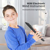 BT Digital Electronic Wind Instrument Rechargeable Supports 10 Tones Adjustable Breath Sensitivity External Headphone or Speaker APP Connection