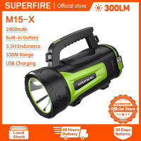 Supfire ไฟฉาย LED กำลังสูง,ไฟฉายพกพาสำหรับใช้ในครัวเรือนใช้พลังงานไฟฟ้า M15-x