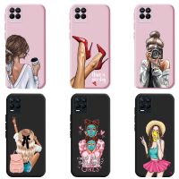 ✜۩▨ For Oppo Realme 8 case For Realme 8 Pro case RMX3081 Soft Pretty Girls Ultra-thin Back Phone cases cover for oppo realme 8 8pro