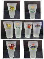 แก้วเบียร์  Luckglass แก้วมัค สีด้านสลักลาย ขนาด  385 ml. แก้วเนื้อหนา ทนทาน สูง 6 นิ้ว  ล้างทำความสะอาดได้ง่าย LG-102214 (22)