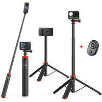 อลูมิเนียมอัลลอยด์บลูทูธระยะไกล S Elfie ติด Monopod ขาตั้งกล้องสำหรับ GoPro ฮีโร่11 10 Osmo การกระทำ2 Insta 360 One R การกระทำกล้อง