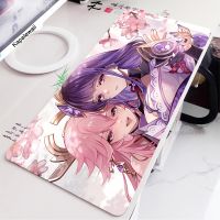 ∏◇⊕ Large Mouse Pad Genshin Impact Mousepad Keyboard For Computers Gaming Mouse Mat Natural Rubber Notebook Office Carpet XXL Pads