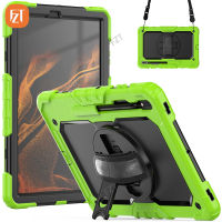 【พร้อมฟิล์มหน้าจอ】 Casing Tablet หรูสำหรับซัมซุงกาแล็กซีแท็บ S7 11.0 "(2020) / SM-T870 T876B T875ปลอกซิลิกอน TPU และ PC นิ่มมีขาตั้งในตัว + Tali Bahu + สายรัดข้อมือ