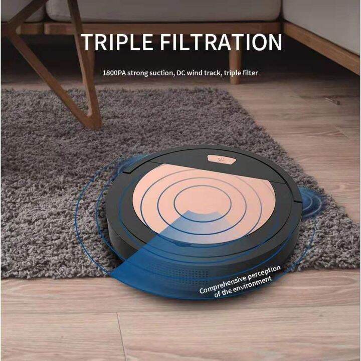 AutoInduction Intelligent Cleaning Robot 2 In 1 Rechargeable Floor