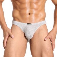 HOT ZHOJXKZHK  631[HOT W] Mens Sexy Modal Underwear Soft Briefs Men Low Rise U Convex Pouch Brief Underwear Men Stretch Breathable Briefs