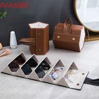 IVANES Slots Glasses Case Portable Simple Save space Jewelry Organizer Display Case PU Bag Storage box