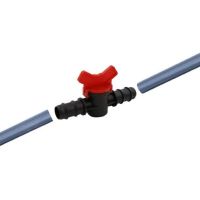 Garden Hose Ball Valve Double Male Barbed Gate On Off Switch for 16mm 20mm PE Hose Pipe Waterstop Connector Valves