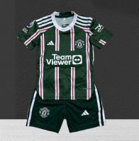 เสื้อแมนยูเด็ก ชุดฟุตบอลเด็ก เสื้อกีฬาเด็ก แมนยู 2023/24 (เสื้อพร้อมกางเกง) เด็ก2-12ปี