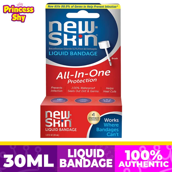 NewSkin Liquid Bandage 30ml 1 fl oz. First Aid Antiseptic Covers