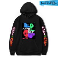 Hisoka Joker Mens clothing Kurapika Hoodies Killua and Gon kawaii Hoodie Winter Streetwear Loose Japanese Crewneck sweatshirt Size XS-4XL