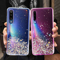 Transperant เคสดาวแวววาวสำหรับ P20 P30 P40 Mate 20 30 Nova 3 5T 7i Honor 9A 9S 9C 9X Lite Pro ฝาโทรศัพท์ TPU แบบน่ม