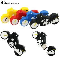 Pendrive 64GB Moto USB Flash Drive Motorcycle Pen Drive 32GB 16GB 8GB Cartoon 4GB USB 2.0 Memory Stick Flash Card