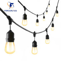 10m 20m 30m Hanging LED Festoon String Light Commercial Grade IP65 Waterproof Dimmable S14 Fairy Outdoor Lights Garland Decorate