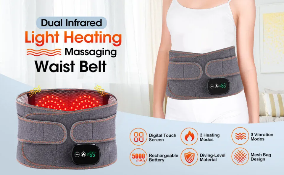 Electric Heating Waist Massage Belt Back Support Massage Belt Far