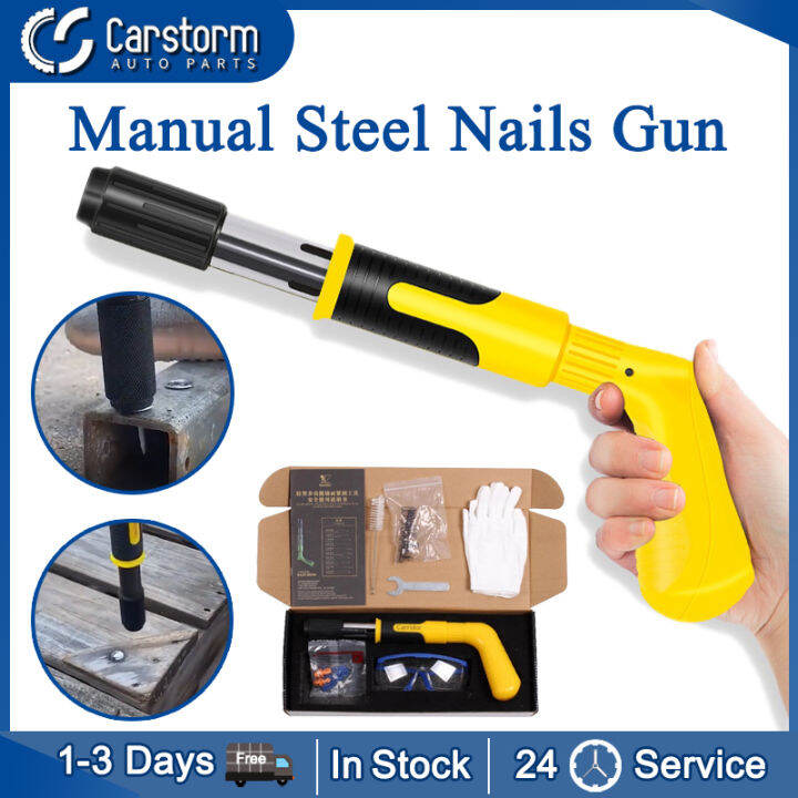 Manual Steel Nail Gun Concrete Wall Ceiling Steel Nail Fixation Rivet ...