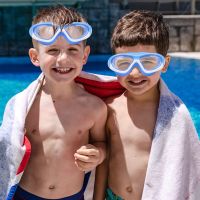 Childrens Goggles Boys Waterproof and Anti-fog HD Swimming Glasses Girls Big Box Swimming Goggles Set Kids 2023 new sports Goggles