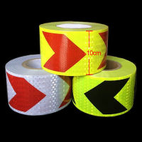 10cm Width Safety Warning Tape Self Adhesive Printing Arrow Reflective Tape Truck Accessories