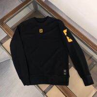 Fendi Sweatshirt High Version Explosion Trend 23 Years New FF Alternative Pattern LOGO Printing Advanced Long-sleeved Pullover.