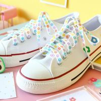 COD DSFGREYTRUYTU AL Little Daisies Shoelaces Cartoon Printing Fashion Unisex Flat Shoe laces High-top Canvas Sneakers Shoelace Sports Shoelaces