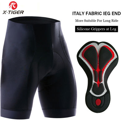 X-TIGER Pro MTB Cycling Shorts With 5cm Italy Grippers Lightweight Short Pant High-Density 5D GEL Pad For Long Time Ride