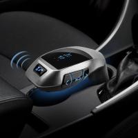 1pcs Fm Transmitter Mp3 Player Usb Handsfree Wireless Bluetooth Car Kit Radio Adapter Modulator Music Audio for Smartphone Play