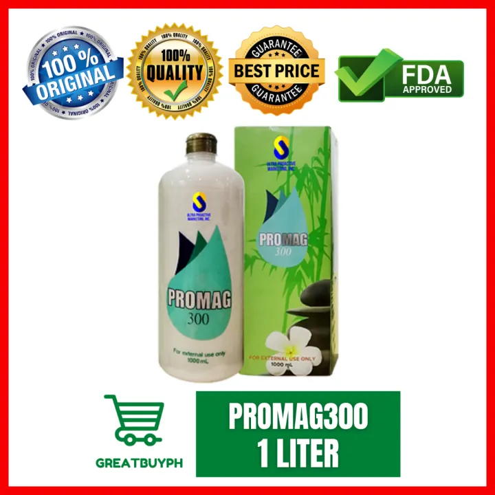 AUTHENTIC Promag 300 / PROMAG 300 Transdermal Magnesium 1 Liter