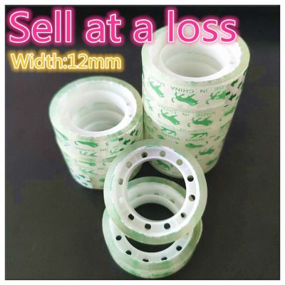 12mm Office S1 Small Transparent Tape Students Adhesive Tape Packaging Supplies Drop Shipping Free shipping Sale At A loss Adhesives  Tape
