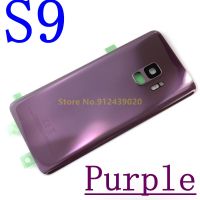 สำหรับ Samsung Galaxy S9 Plus S9 + G965 S9 SM-G965F G960 SM-G960F หลังกระจกฝาครอบซ่อมแซมซองเก็บแบตเตอรีฝาหลังอะไหล่ LHG3765