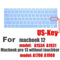 ฝาครอบแป้นพิมพ์แล็ปท็อปสำหรับแป้นพิมพ์ Macbook12สติกเกอร์โปร13แล็ปท็อปอุปกรณ์เสริม A1534 A1931 A1708 A1988สำหรับผิว Mac