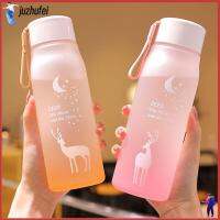 JUZHUFEI 560ml ฝ้า รั่วซึม เดินทาง หล่นหลักฐาน ขวดน้ำพลาสติก ยิมแคมป์ปิ้ง กีฬากลางแจ้ง ถ้วยดื่ม