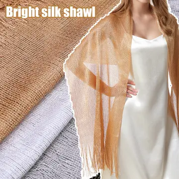 Sheer gold evening on sale wrap