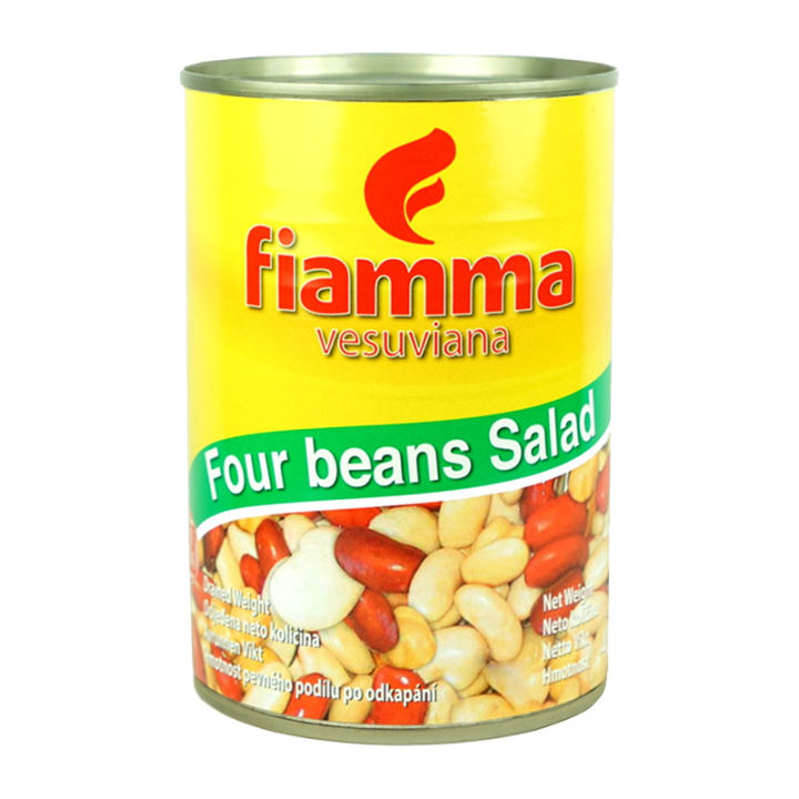 Fiamma Vesuviana Four Beans Salad 400g.ไฟมมา ถั่ว 4 ชนิด สำหรับทำสลัด 400 กรัม.