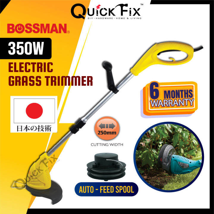 QuickFix BOSSMAN BGTE350 Watt Electric Grass Cutting Machine Trimmer