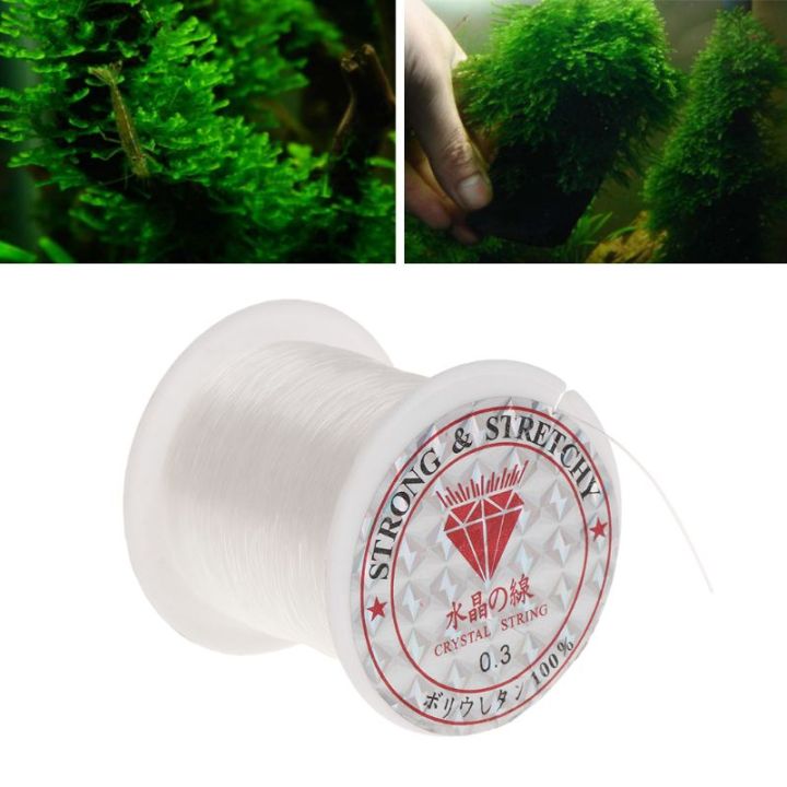 aquarium-fish-tank-moss-สายผูกสายคริสตัล100ม-0-3มม-ultrathin-พืชน้ำไม้ลอยหญ้าน้ำโรงงานอุปกรณ์เสริม