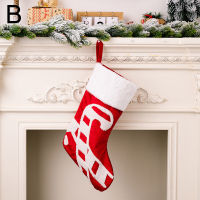 JK3U คริสต์มาสถุงเท้ามนุษย์หิมะกวางเรนเดียพรรคตกแต่งถุงของขวัญจี้ถุงน่องตกแต่งต้นคริสต์มาส