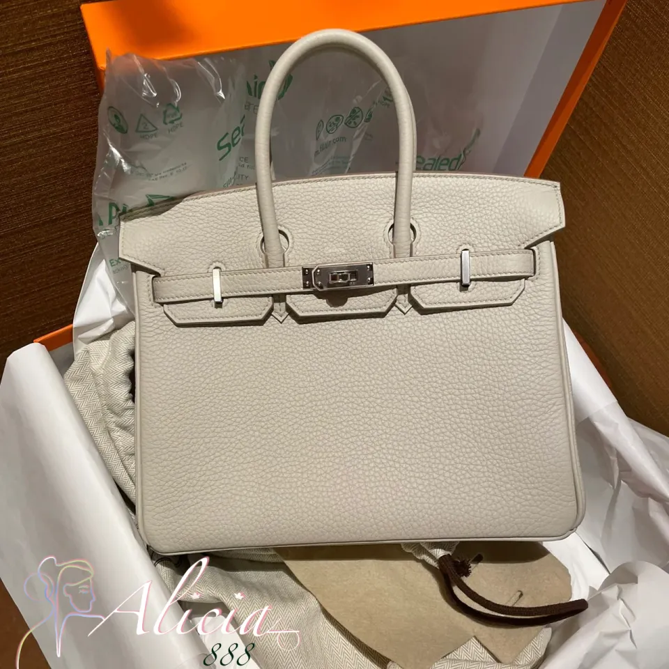 Hermes Birkin Size 25 Beton Togo Leather