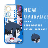 Volans สำหรับ Vivo Y02 Y16 Y22S Y19 Y35 Y76 5G ต้นฉบับกันกระแทกการ์ตูนความเจ็บปวด Narto Uchiha Itachi เคสโทรศัพท์คริสตัลปลอกอ่อนคลุมทั้งหมดกล้องเคสมือถือใสป้องกัน