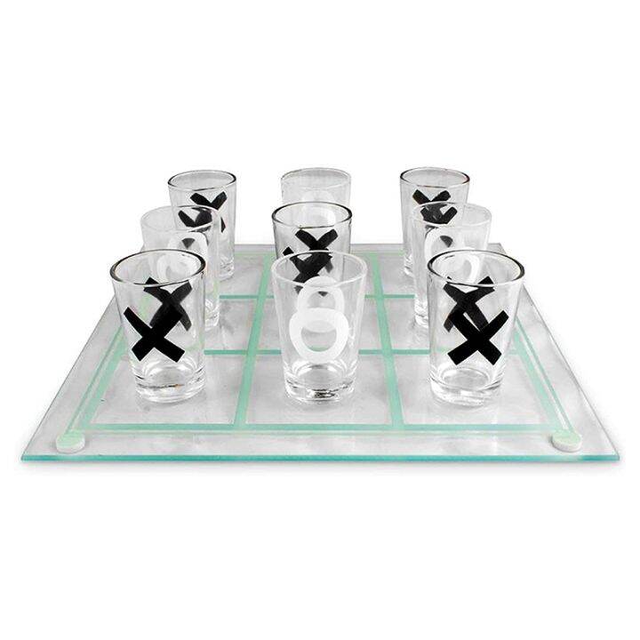 Fairly Odd Novelties Shot Glass Drinking Game Set for Party Desk Board Game for Adults Friends
