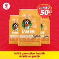 IAMS ไอแอมส์ อาหารสุนัขแบบแห้ง -โปรแอคทีฟ เฮลท์ สูตรแม่สุนัขและลูกสุนัข อาหารสุนัขพรีเมียม, 3 กก. อาหารสุนัขโตและลูกสุนัข