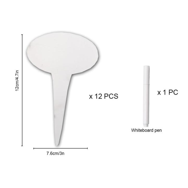 toolsnest-ป้ายที่ทำเครื่องหมายต้นไม้ปากกาและปากกาสำหรับเรือนเพาะชำ12ชิ้น