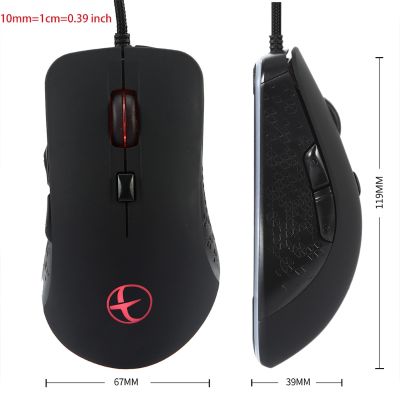 H4GA Multi-Function Winter 2400 DPI Heating Warmer Hands USB Wired Gaming Mouse for Desktop Notebook Computer Laptop PC
